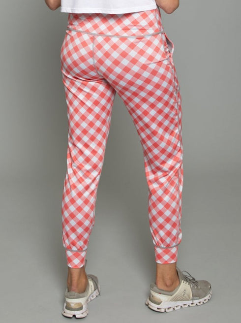 The Jogger - Gingham / Grey